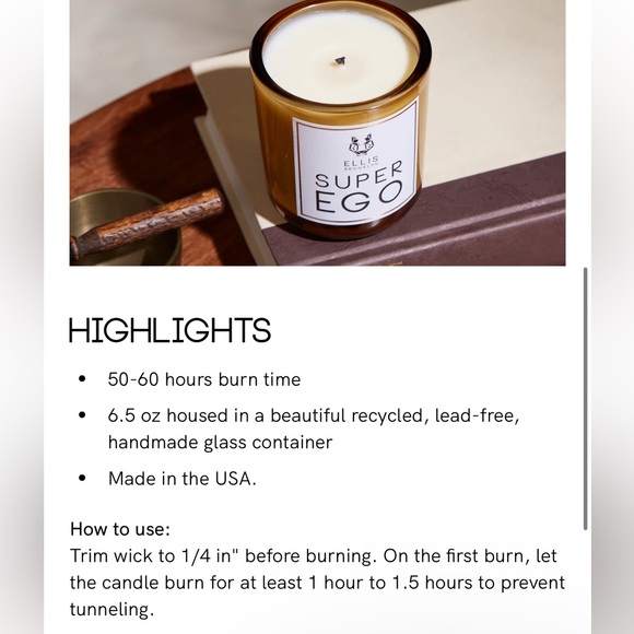 ✨ Ellis Brooklyn Super Ego Candle - Picture 7 of 8